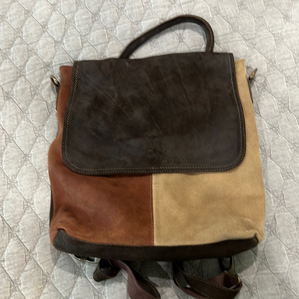 We The Free suede convertible bag